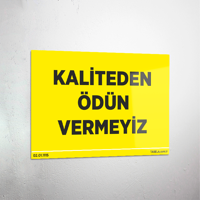 uyarı levhası
