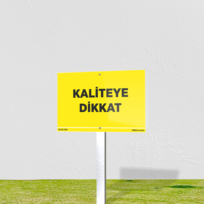 uyarı levhası