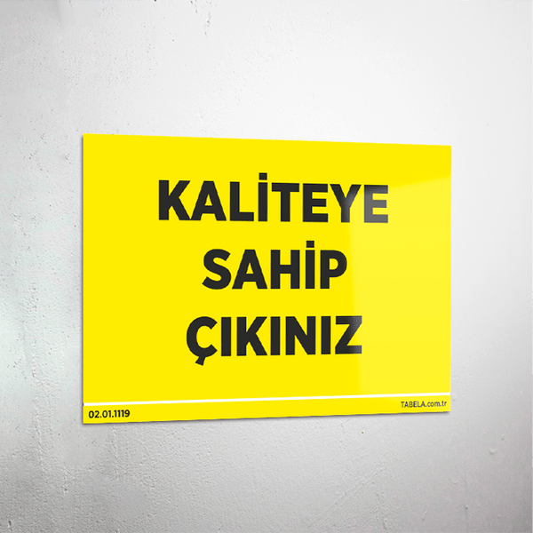 uyarı levhası