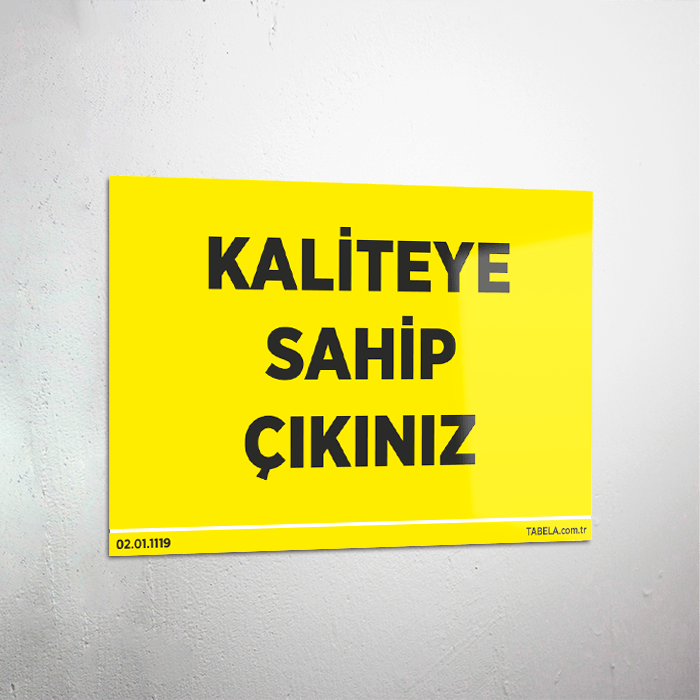uyarı levhası