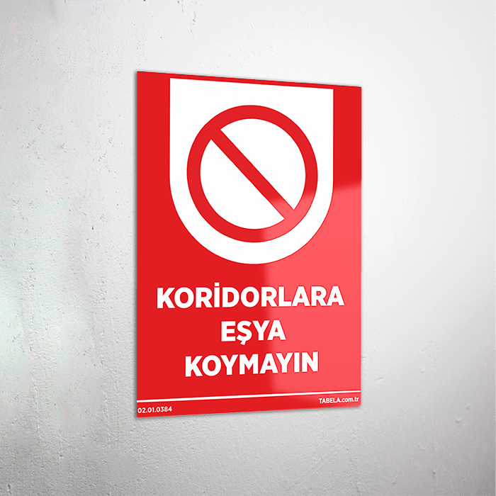 Personel uyarı levhaları