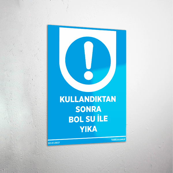 uyarı levhası