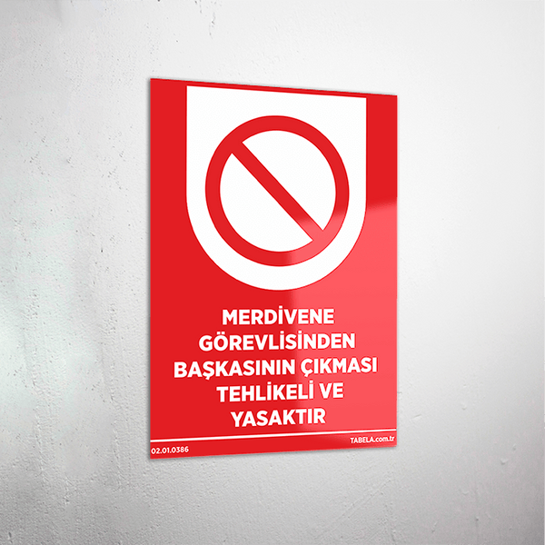 İnşaat ve fabrika uyarı levhaları