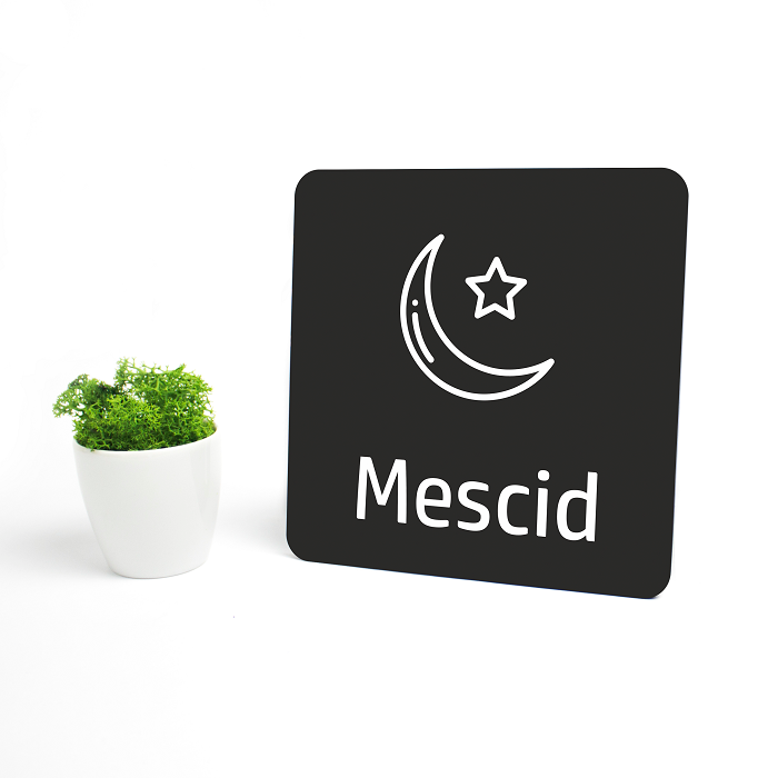 Mescid Levhası - Mescid Kapı Tabelası