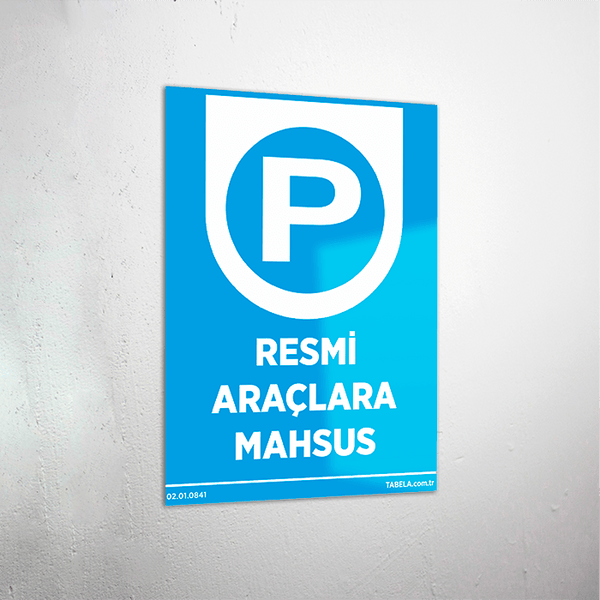 özel park yeri levhası