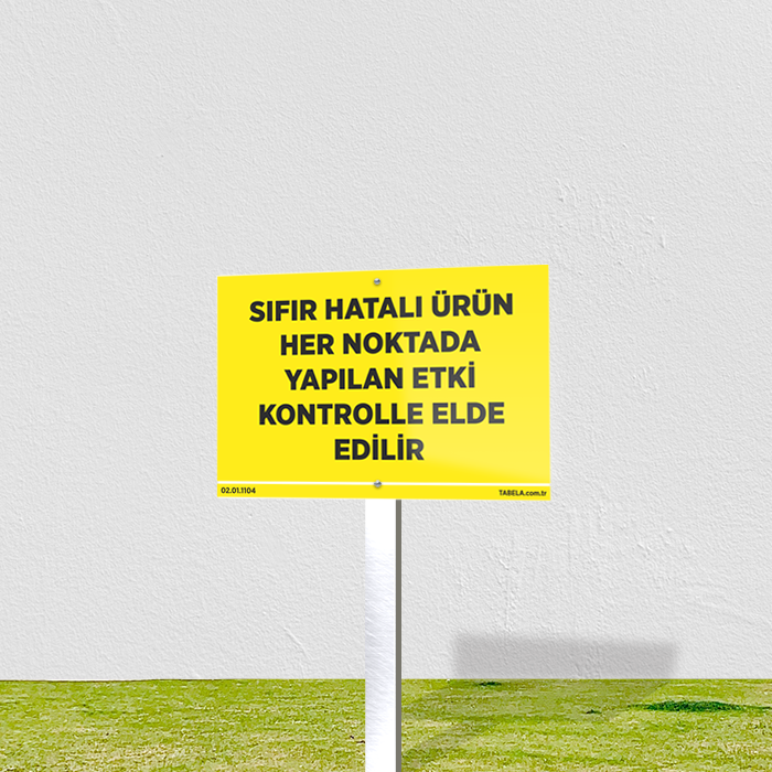 uyarı levhası