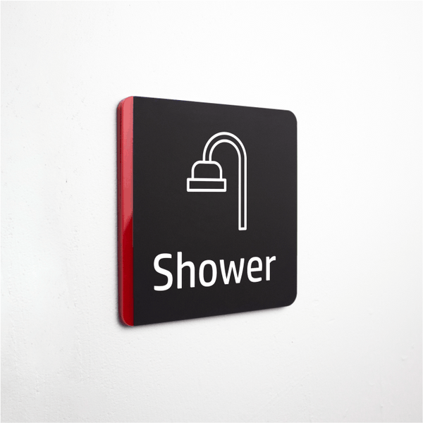 Shower-signage
