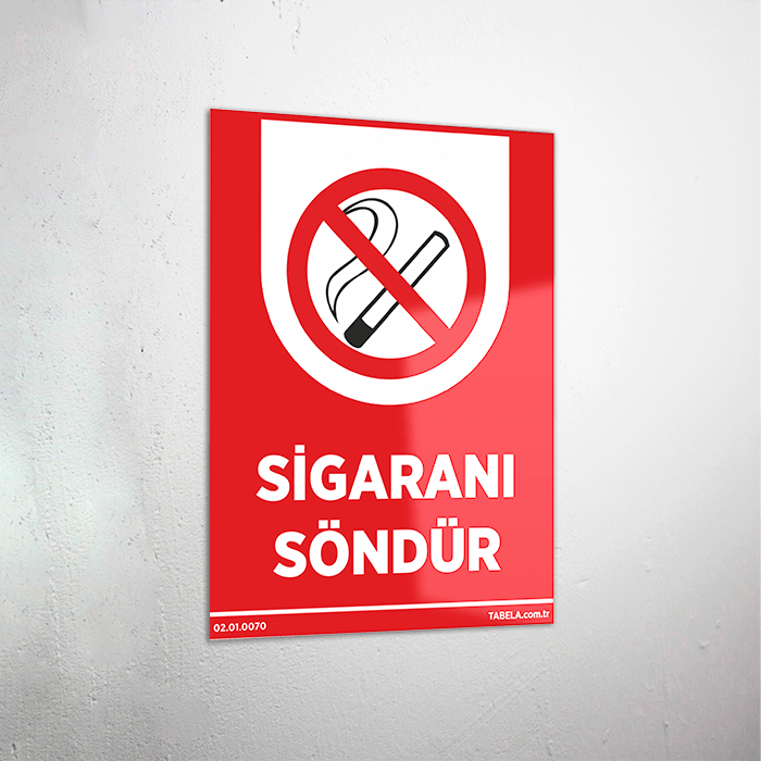 Sigaranı Söndür Levhası