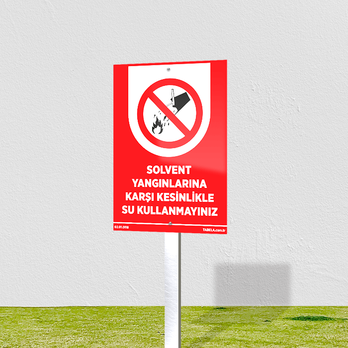 yangın ikaz levhası