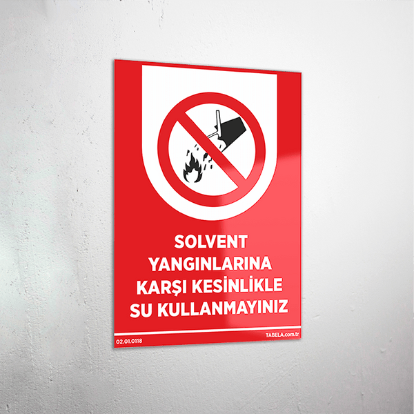 yangın ikaz levhası