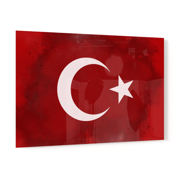 türk bayrağı pleksiglas