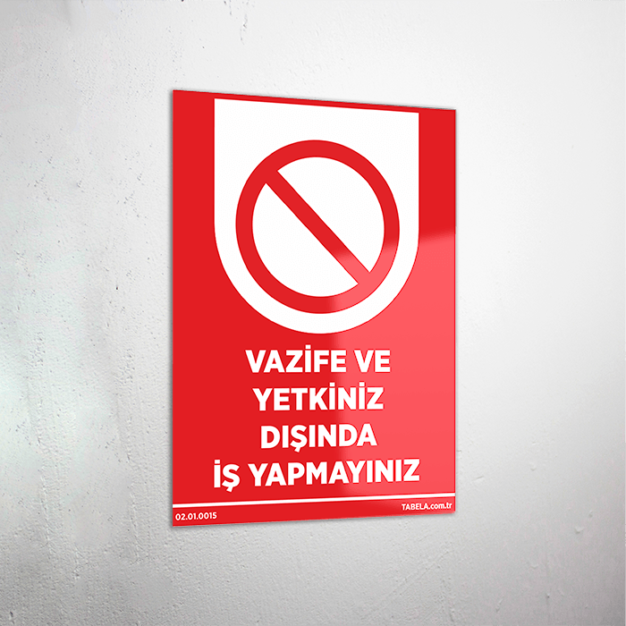 inşaat uyarı levhası