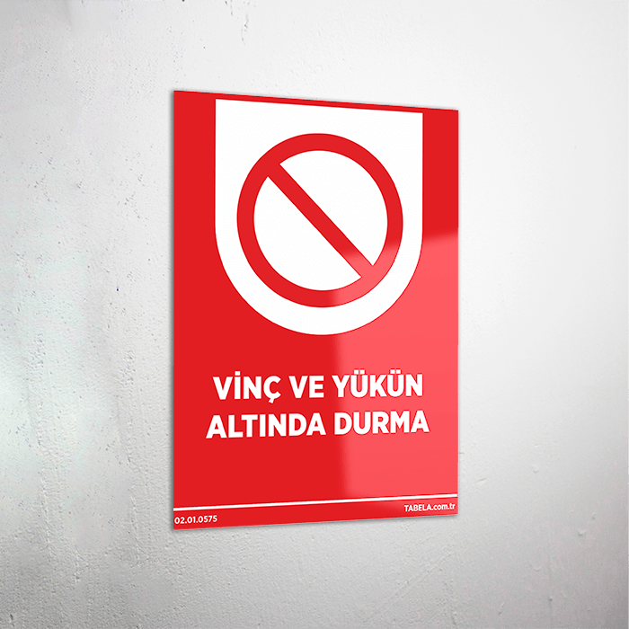 Vinç Ve Yükün Altında Durma Levhası