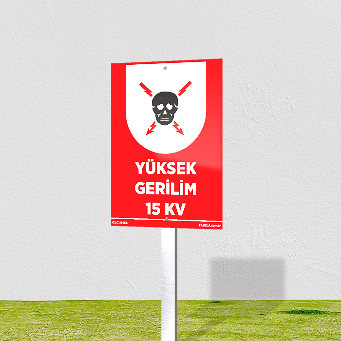 Yüksek Gerilim 15 Kv Levhası