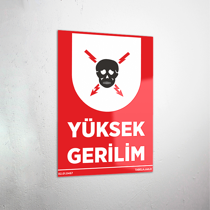 Yüksek Gerilim Levhası