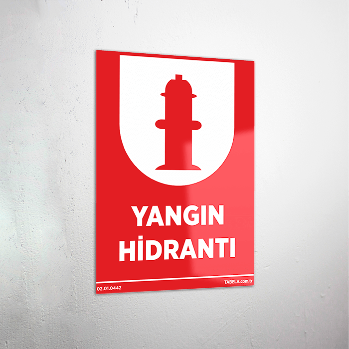 Yangın Hidrantı Levhası