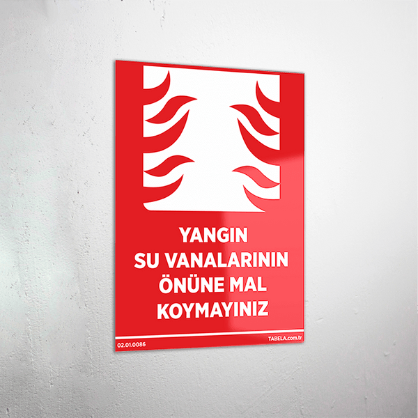 Yangın uyarı levhası